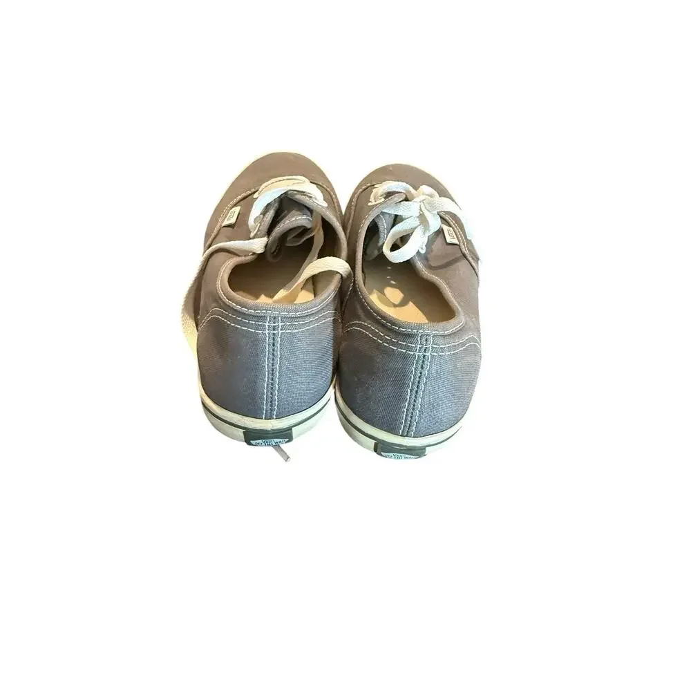Vans Authentic Gray Canvas Sneakers Men’s 5.5 Women’s 7 Low Top Shoes